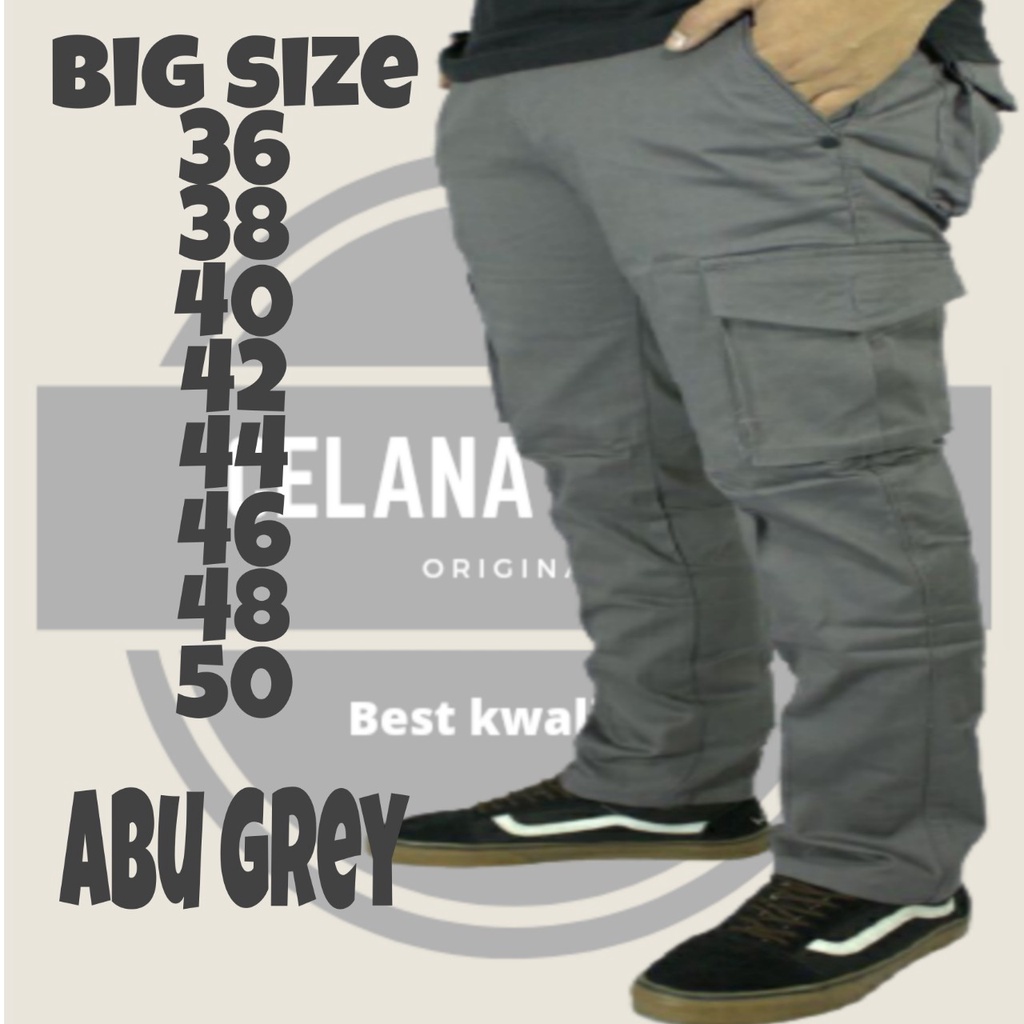 BIG SALE TERLARIS CELANA CARGO PANJANG BIG SIZE 36 38 40 44 46 48 50/CELANA CARGO JUMBO/CELANA CARGO PANJANG PRIA JUMBO/CELANA CARGO JUMBO PRIA BIG SIZE/CELANA CARGO BESAR/CELANA GUNUNG BIG SIZE/CELANA PRIA BESAR