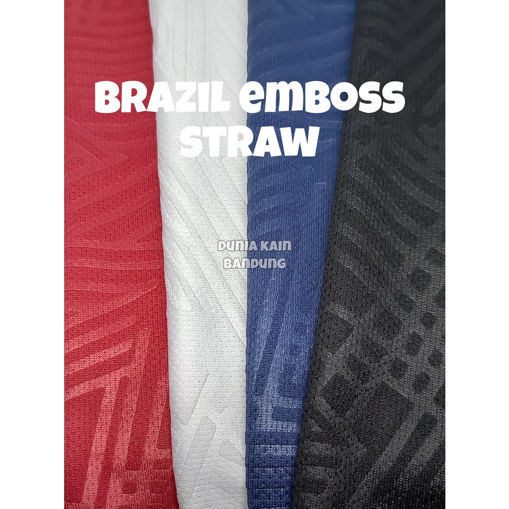 Bahan Kain Drifit Brazil Embos Straw Dryfit