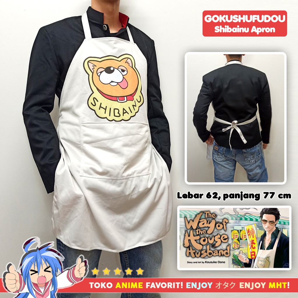 Celemek Apron Anime Gokushufudou The Way Of The House Husband Tatsu