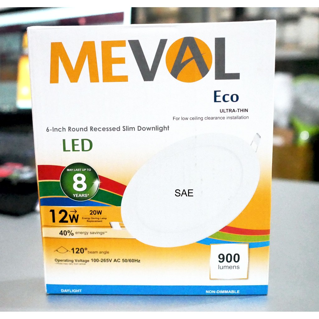 Jual Lampu Downlight Meval Led Watt Lebar Cm Shopee Indonesia