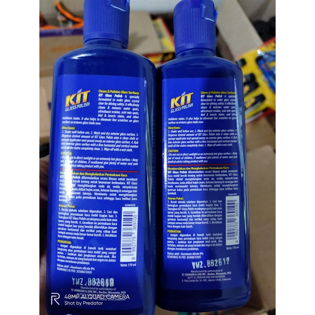 PENGKILAP PEMBERSIH JAMUR KACA MOBIL AMPUH  KIT GLASS POLISH 170ML