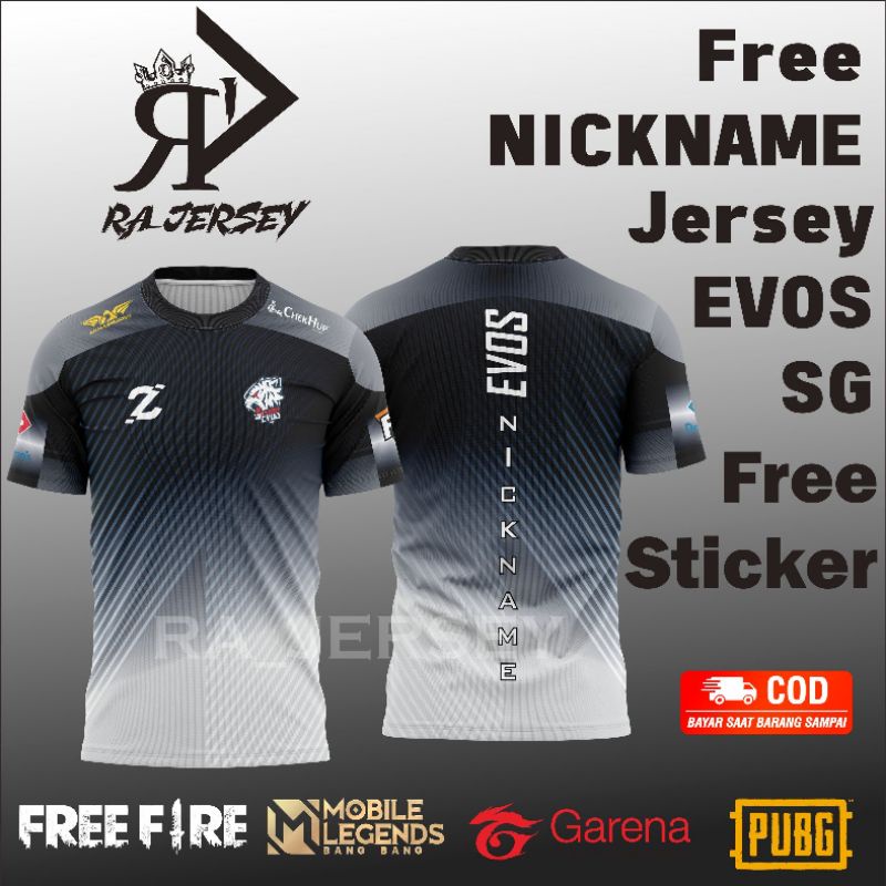 Jersey EVOS SG Free Nickname