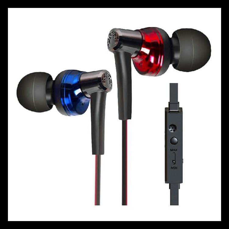 Phrodi 600 Earphone with Microphone - POD-600 - Putih TERPERCAYA