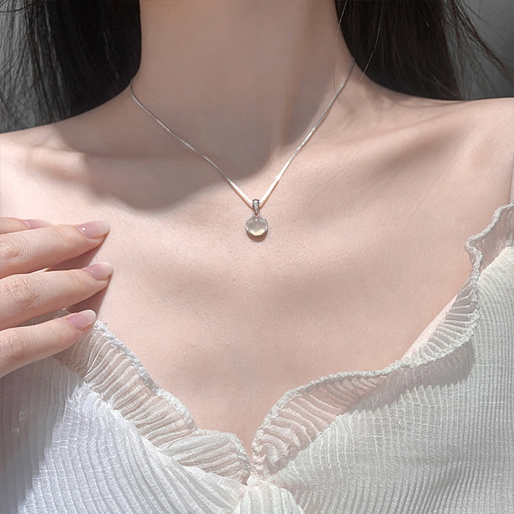 Crystal Choker Necklaces Women Girls Fashion Natural Stone Pendants Necklace Jewelry Gifts