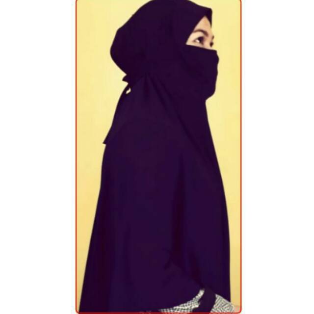 Jilbab Syar'i Jumbo Bercadar Jersey Super