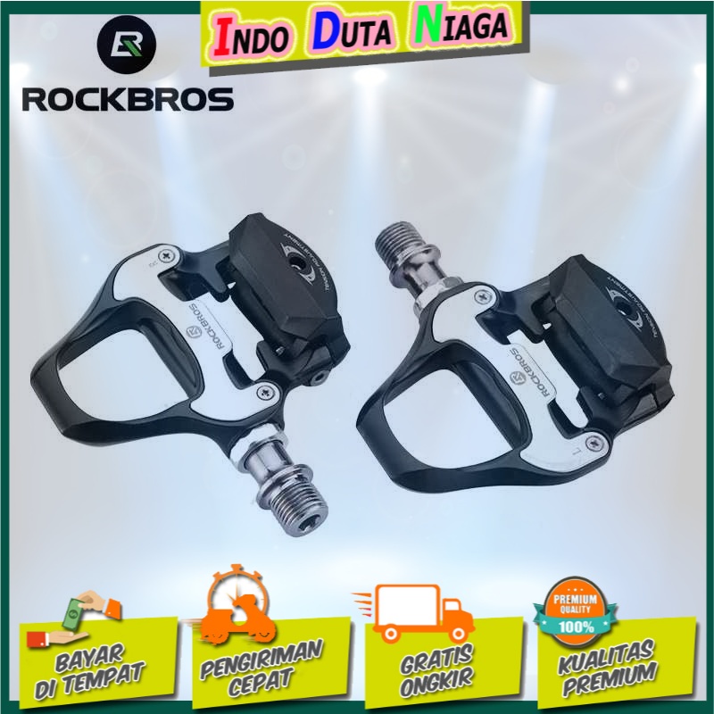 Rockbros Kunci Sepatu Pedal Sepeda Self-locking Pedal 2PCS - SPD-SL