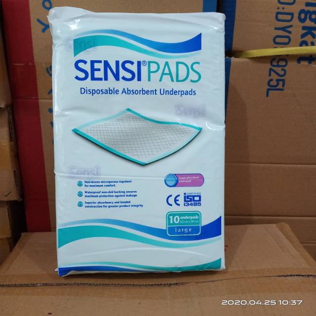 Underpad Sensi / Sensipad/ sensi Pad / Perlak Sensi isi 10 Lembar