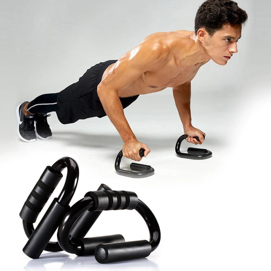 IKILOSHOP Push Up Handle Fitness Pushup Handles Model S AlatBantu Gym Bar Rumah