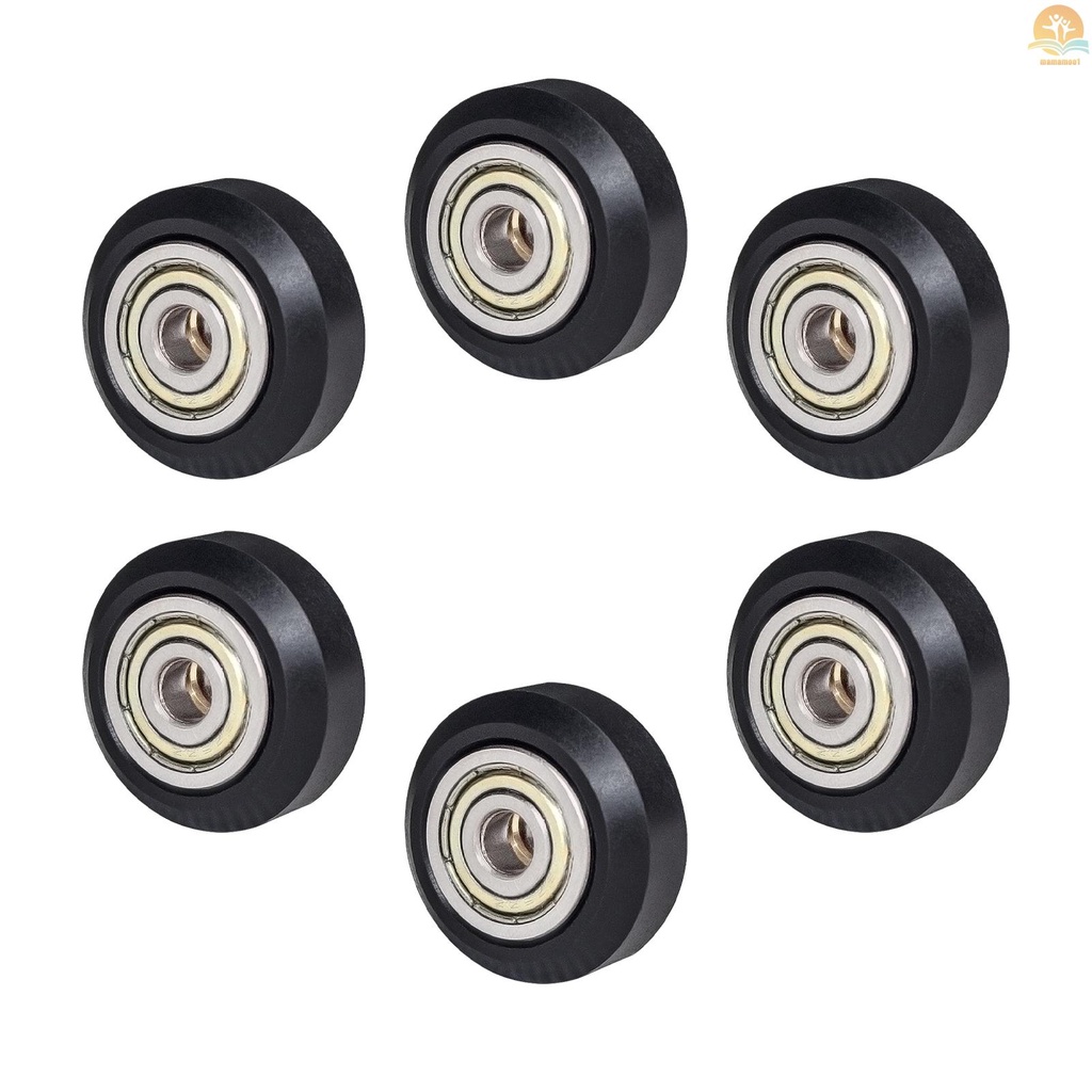 6pcs 3D Printer Parts POM Pulley Wheel 625zz Idler Pulley Gear Passive Round Wheel Compatible with Creality Ender 3 CR-10 CR-10S