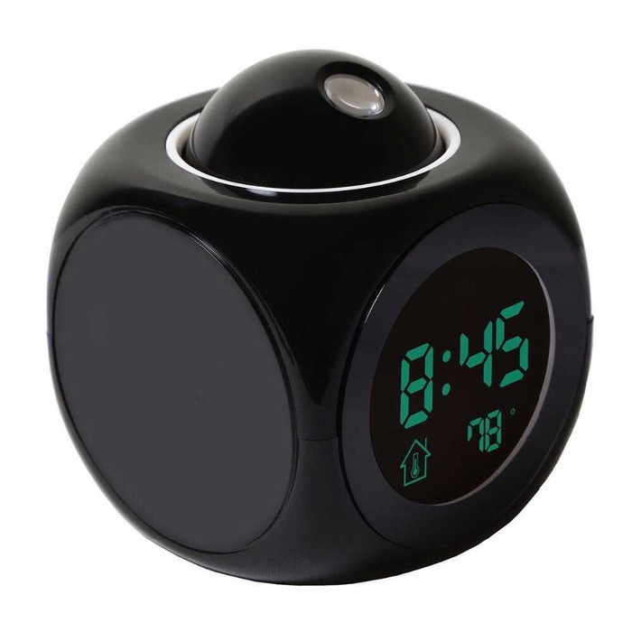 Jam Alarm Projection LCD Digital Clock Voice Thermometer -DA45