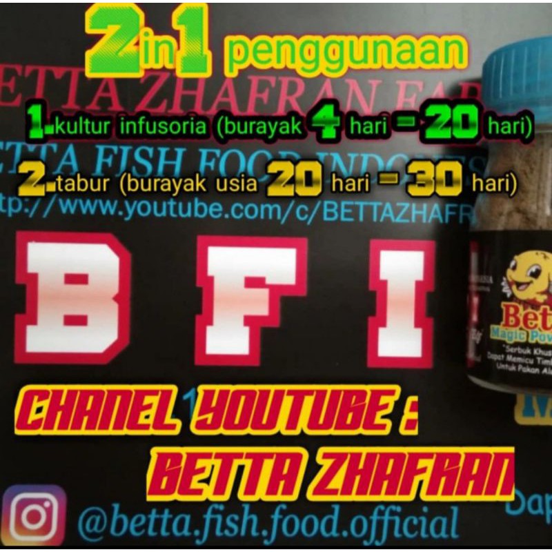 PAKAN BURAYAK CUPANG 4 HARI [MAGIC POWDER 2IN1]