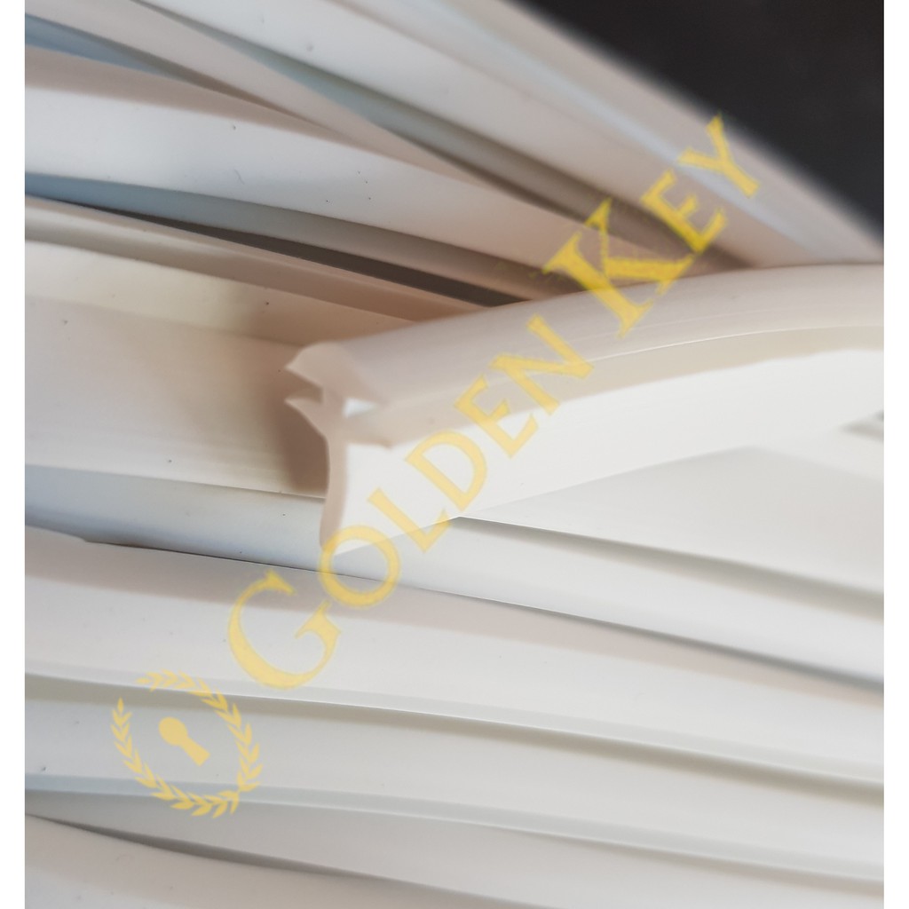 Karet Lis Sirip Lidah 726 Putih White Jendela Aluminium 