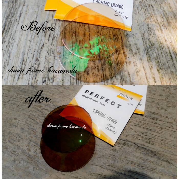 Unik Lensa minus photo brown transisi lensa warna coklat Limited