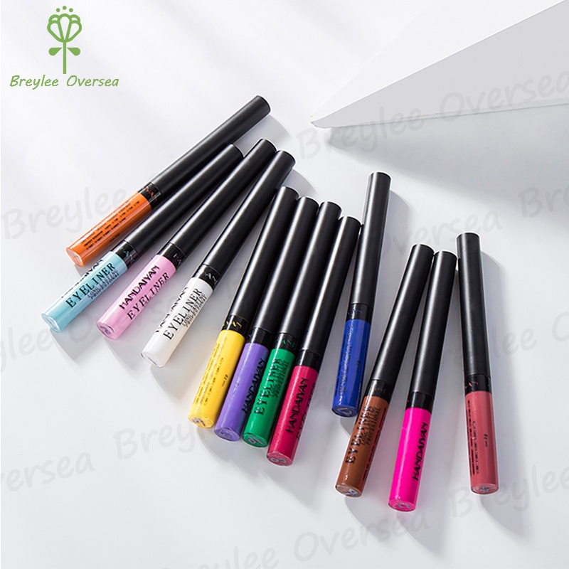 【Baru】HANDAIYAN UV Light Neon Eyeliner Pen Eyes Makeup Red Waterproof Liquid Color Eye Liner Pencil Make Up Cosmetics Yellow Matte Purple PenLong Lasting Makeup Eyeliner Pen