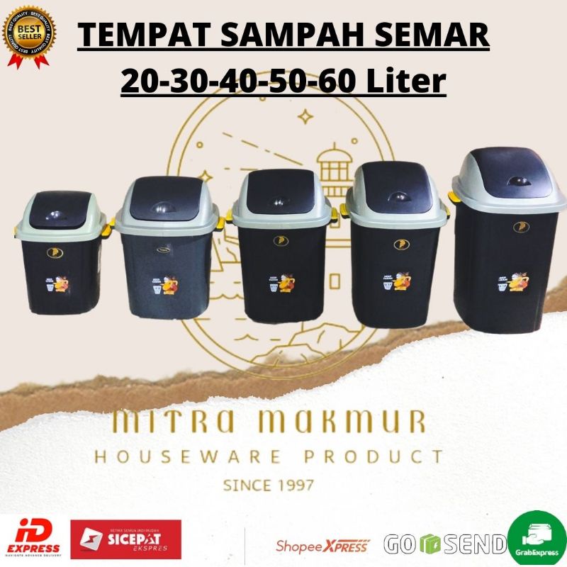 NEW!! TEMPAT SAMPAH SEMAR 20-30-40-50-60 LITER TEMPAT SAMPAH MURAH