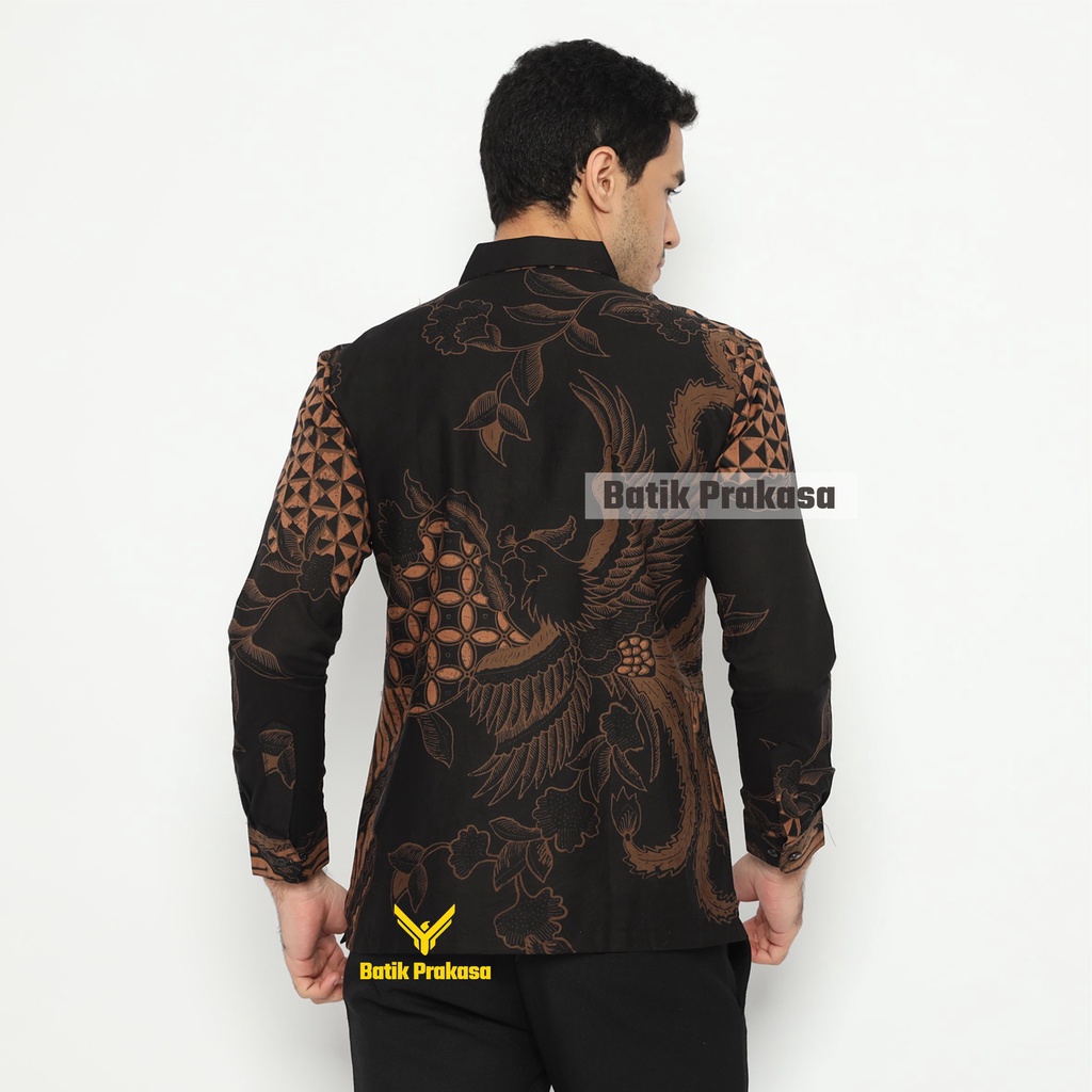 Kemeja Batik Prakasa Motif Prabangkara Slimfit Lengan Panjang Batik Solo