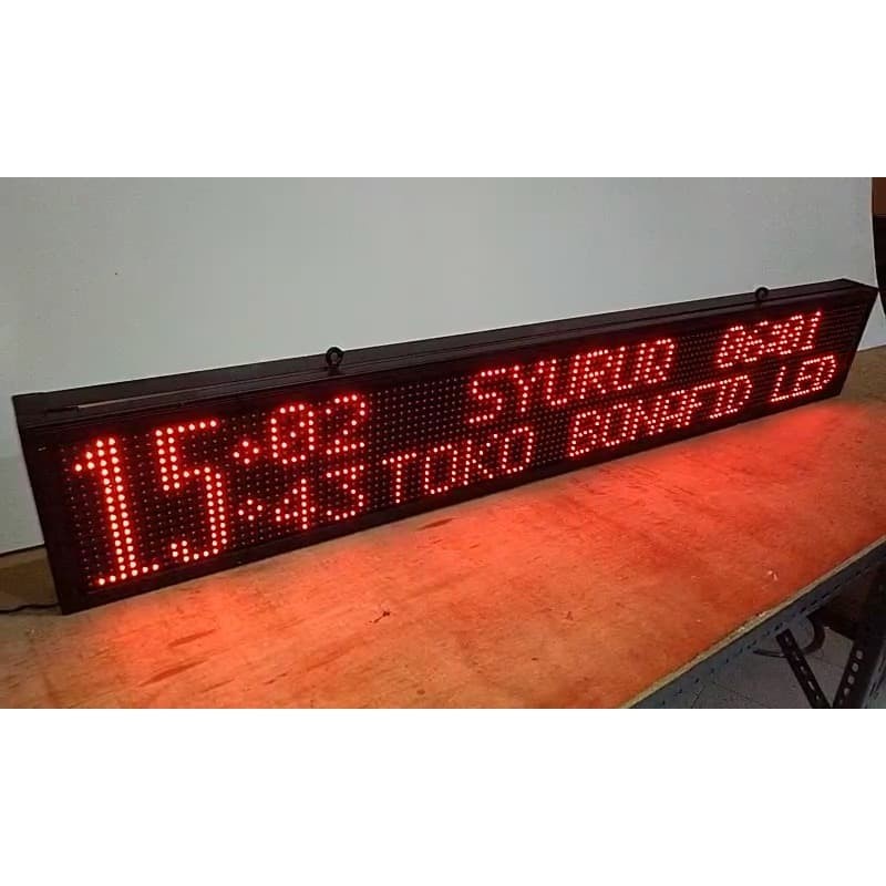 Jadwal Sholat running text LED 400cm x 20cm