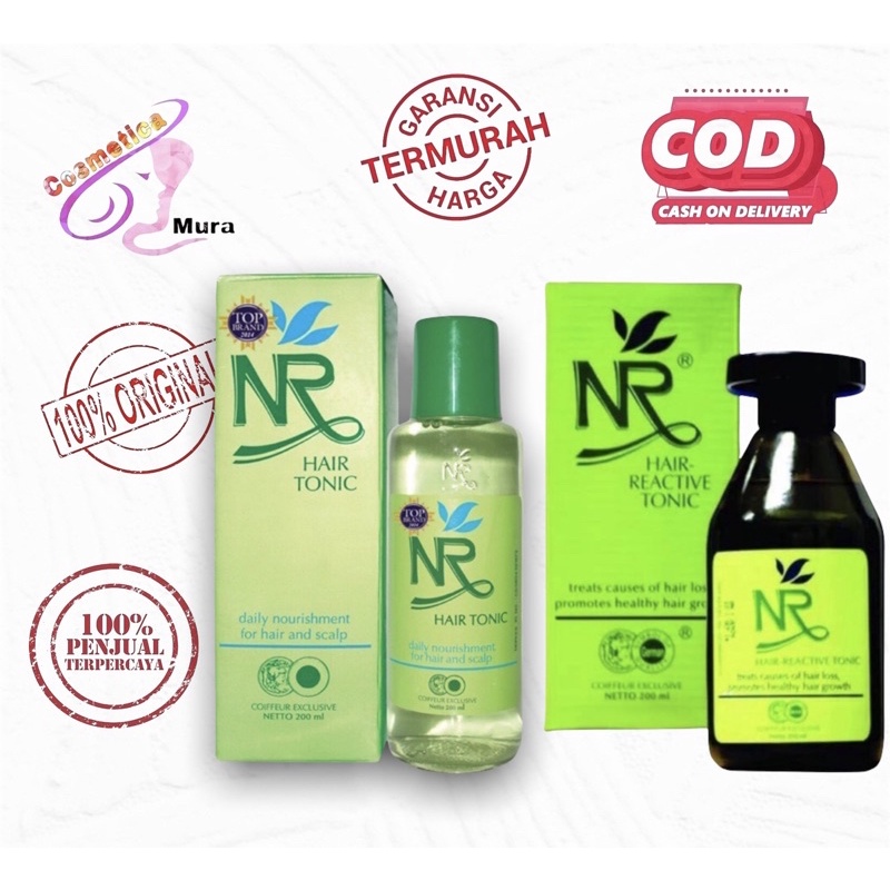 NR hair tonic original - nr tonic panjang || NR reactive tonic botol kaca