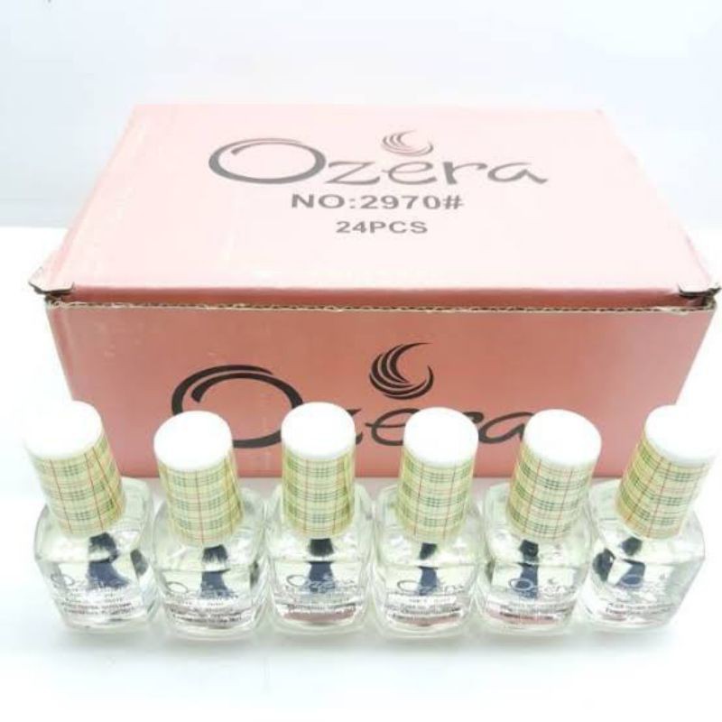 kutek bening kuteks transparant putih ozera 8ml kuteks nail polish top coat base coat nail polish