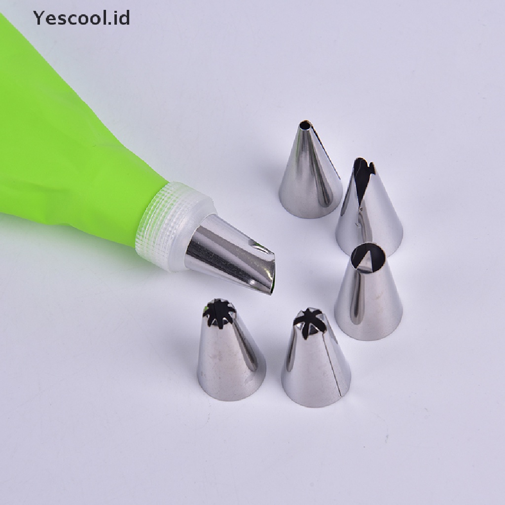 Set Alat Nozzle Icing Piping Krim Pastry Bahan Silikon Untuk Dekorasi Kue