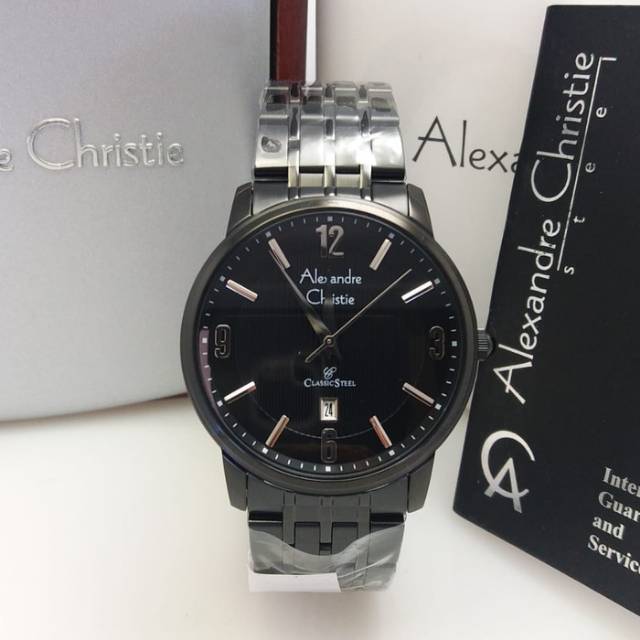 Jam Tangan Couple Alexandre Christie 8327 Black