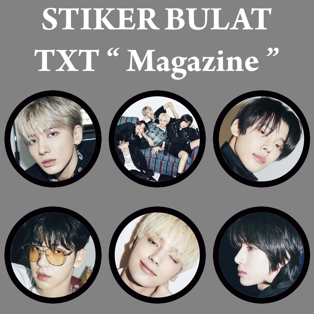 [READY STOCK] Bulat Stiker TXT Little Wishes dan Magazine Kpop Murah