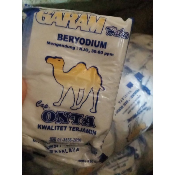 

GARAM masak beryodium cap UNTA .terlaris di majalaya per 250 gr