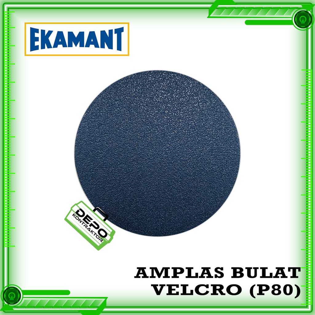 Amplas Velcro Bulat 4inch  Ekamant Grit 400 P400