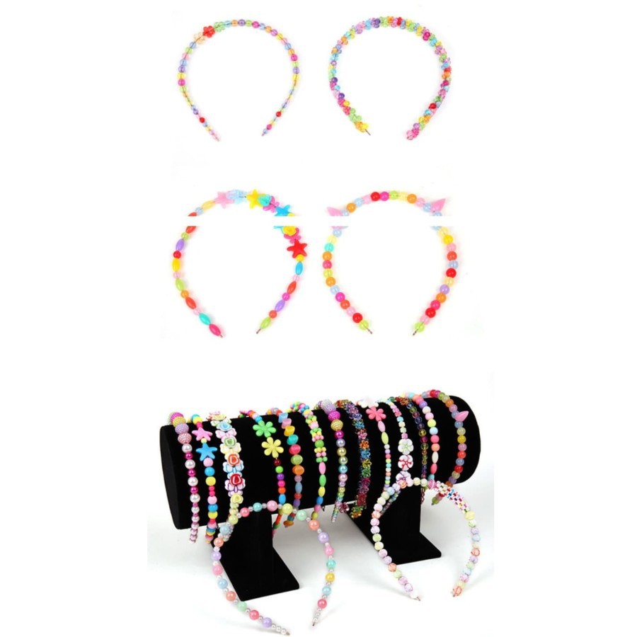 DIY Jewelry Kit / Set Mainan Anak Perempuan Meronce Beads Manik Gelang Prakarya Kerajinan Perhiasan-2