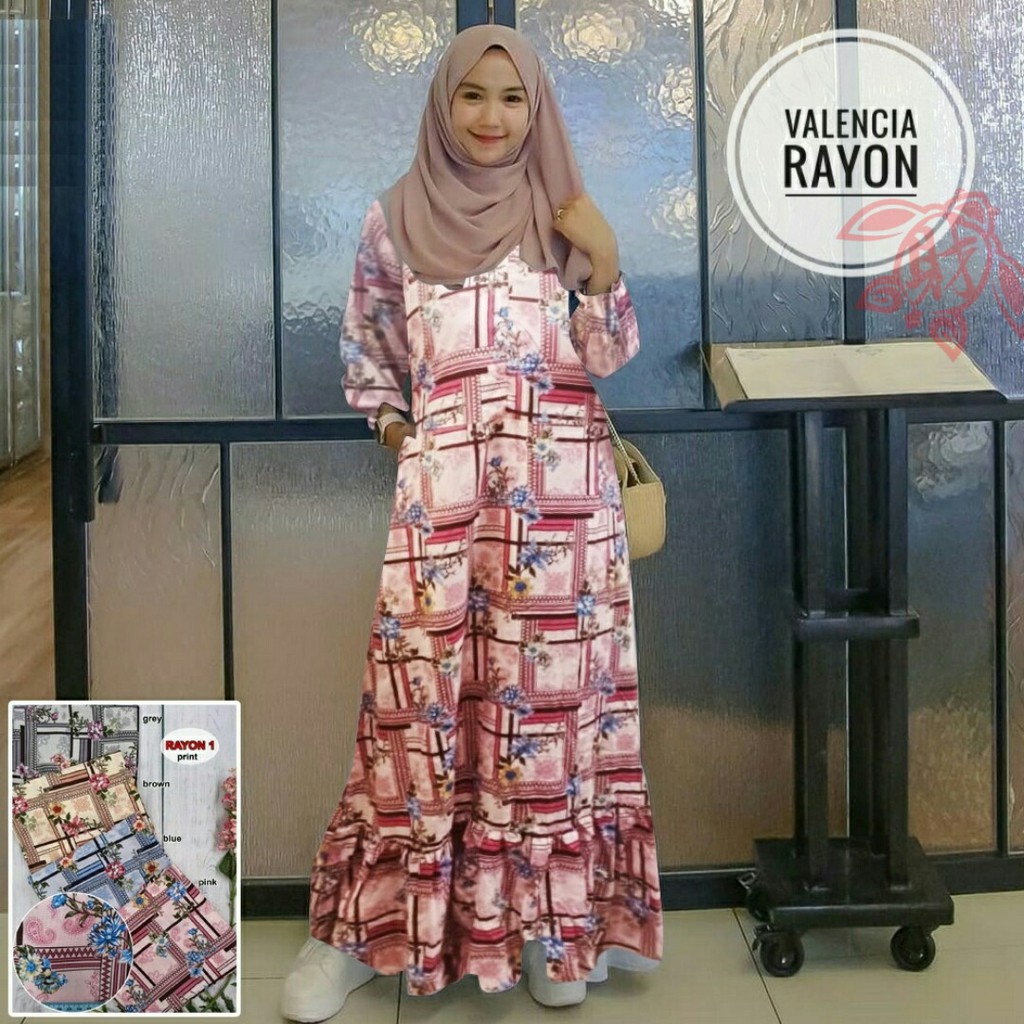 GAMIS VALENCIA RAYON 4Warna