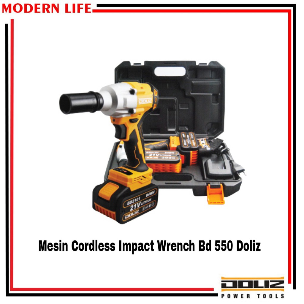 Bor Impact Wrench Bor Cordless DOLIZ BD 550 / BD550 / Bor Buka Baut / Bor Baterai Baut