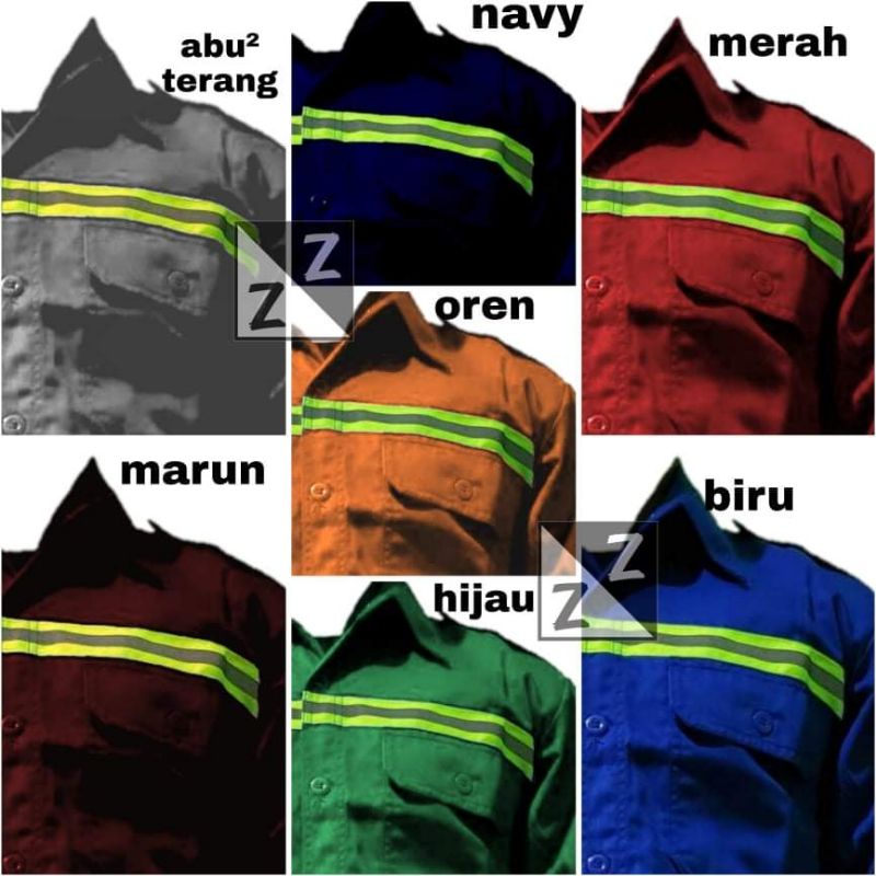 BAJU SAFETY &amp; CELANA REFLEKTOR HIJAU KATELPAK WERPAK KEMEJA SERAGAM SAFETY KERJA TEHNIK LAPANGAN BAJU SAFETY LENGAN PANJANG BAJU SAFETY K3 BAJU SAFETY PROYEK BAJU SAFETY TAMBANG BAJU SAFETY KEREN BAJU SAFETY WELDER BAJU SAFETY MEKANIK