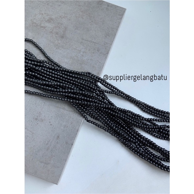 bahan brustin hematite badar besi 4mm blustin magnetic batu kesehatan