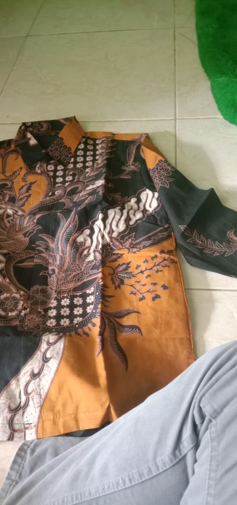 Proboseto Kuning Kemeja Batik Pria Full Furing Bahan Katun Cabut Primisima