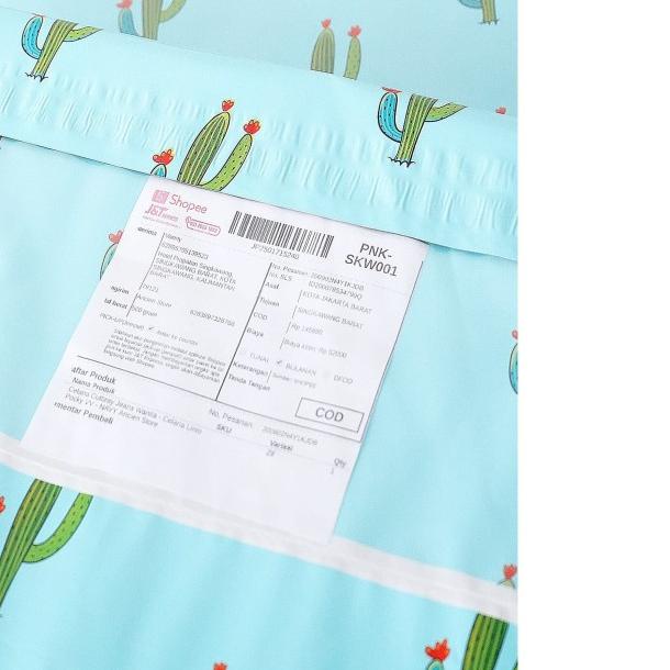 

❆ AMPLOP PLASTIK POLYMAILER CACTUS ( Uk 20cm x 30cm ) ✿