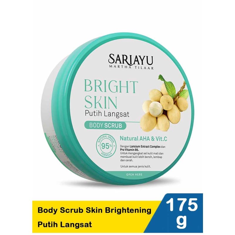 SARIAYU BODY SCRUB 175GR PUTIH LANGSAT LULUR MANDI TUBUH / BADAN