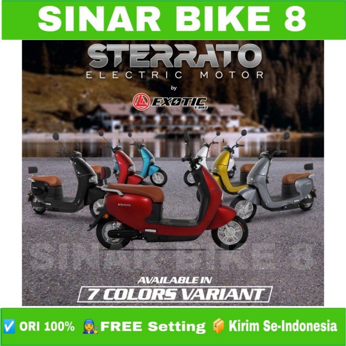 Sepeda Motor Listrik Electric E Bike EXOTIC STERRATO 800 Watt