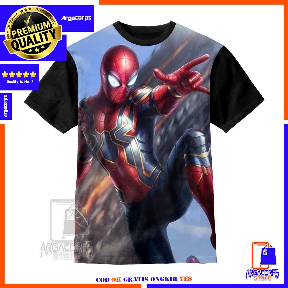 Baju Kaos Anak 3D Baju Anak Spiderman 3d Art  Baju Distro -  Argacorps Store