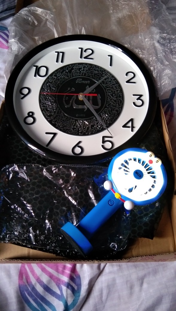 Jam Dinding Kaligrafi Mewah Angka Timbul Allah Muhammad Dekorasi Islam Nuansa Muslim Berkualitas