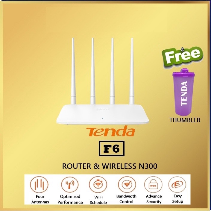 Tenda F6 Wireless Router F 6 N300 Easy Setup