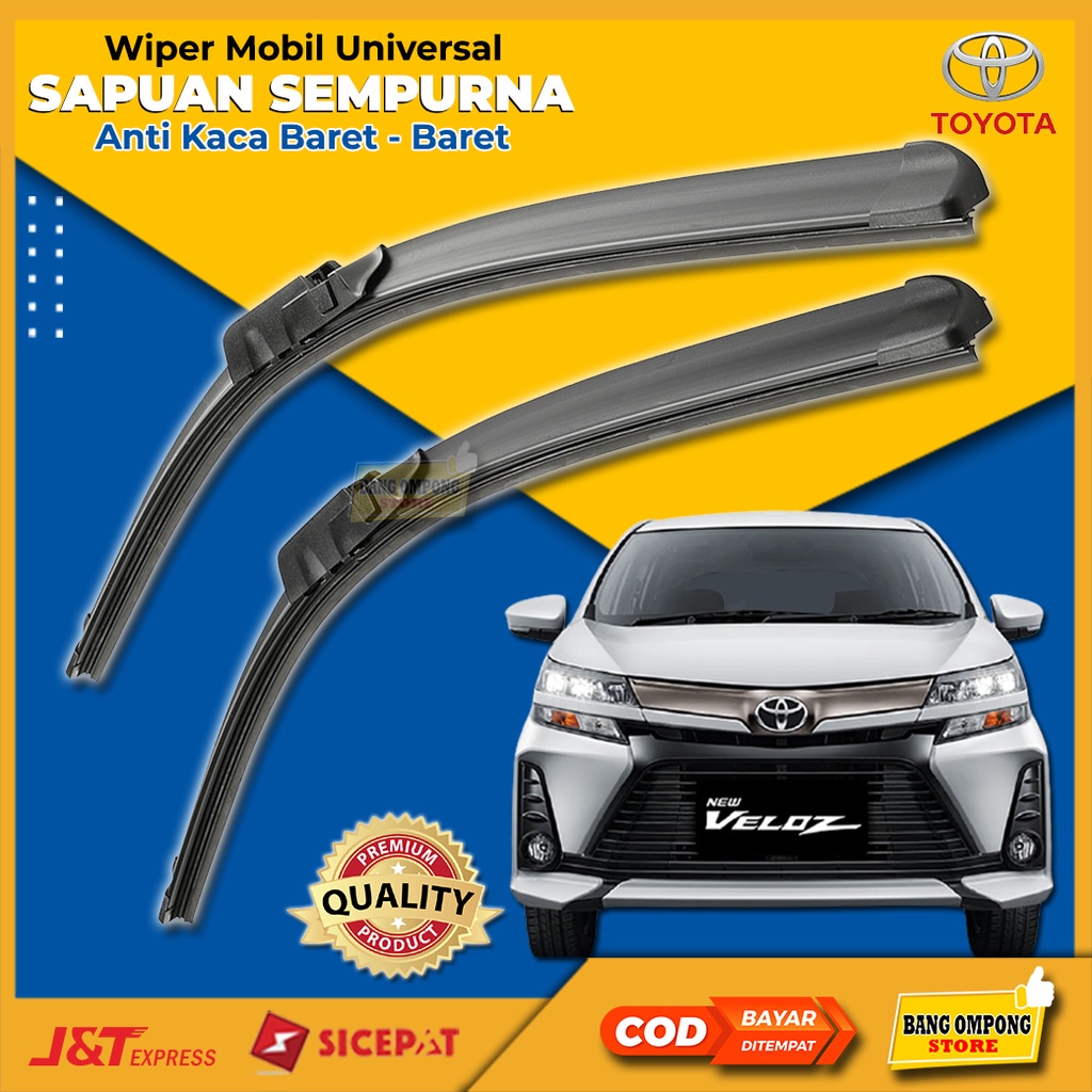 Wiper Mobil Avanza Velos Frameless Kaca Mobil Avanza Velos Karet Wiper  Wifer Avanza