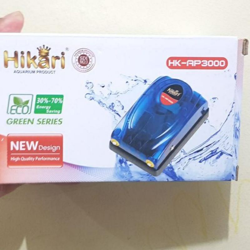 mesin aerator gelembung udara 2 lubang lengkap recent/hikari