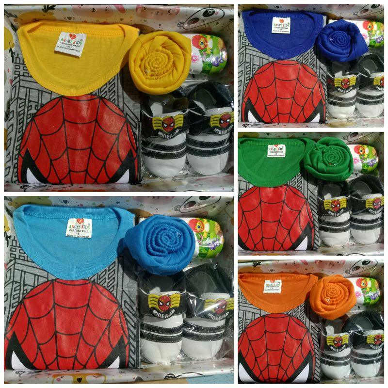 Kado bayi baru lahir/parsel sambang bayi - COWOK- ready sesuai gambar.-Spiderman2