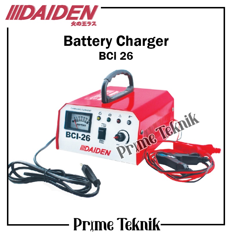 Battery Charger BCI 26 Daiden Accu Charger Cas Aki Mobil Motor BCI26