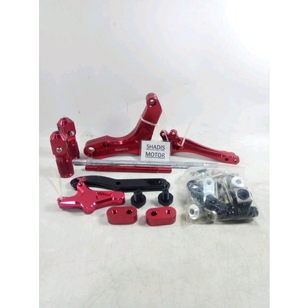 Underbone Footstep Motor Merk Combiz Motor MX New Warna Merah MD Lipat