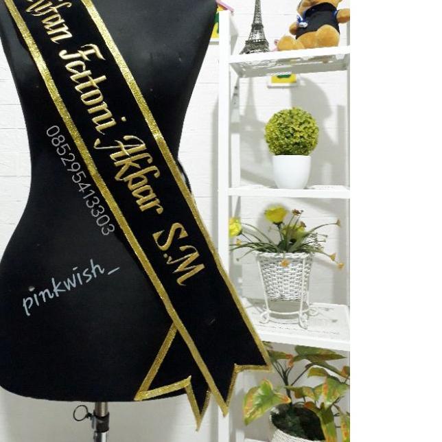 ☛ SELEMPANG / SELENDANG SLEMPANG WISUDA BLUDRU PITA BORDIR EXPRESS ⅎ