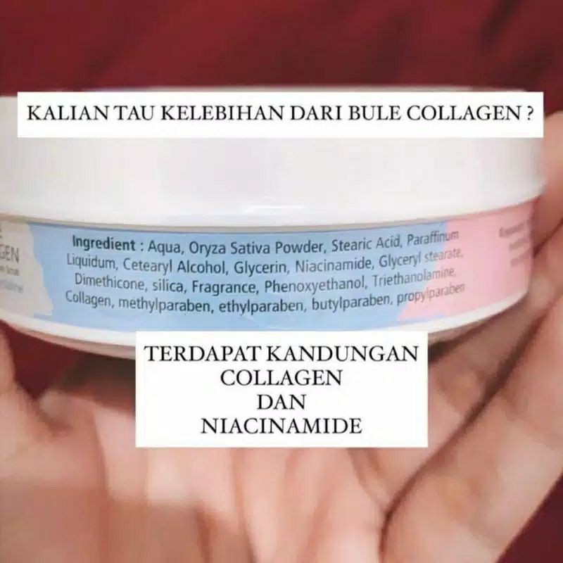 (GRATIS TAS MAKEUP) BULE COLLAGEN BODY WHITENING BODY CARE SCRUB PERONTOK DAKI PEMUTIH BADAN