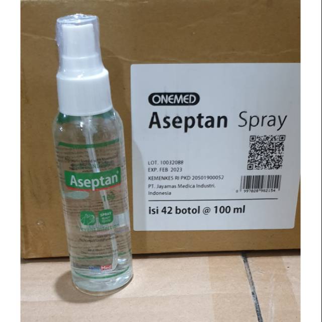 ASEPTAN ANTISEPTIK SPRAY 100ml/ ANTI BAKTERI 99.9%