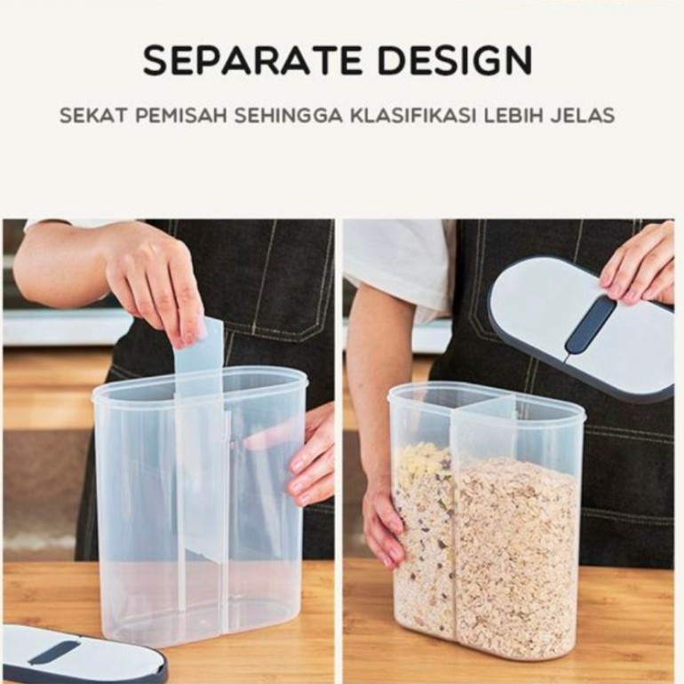 SAMONO SSB009 Tempat Penyimpanan Makanan Multifunction Design