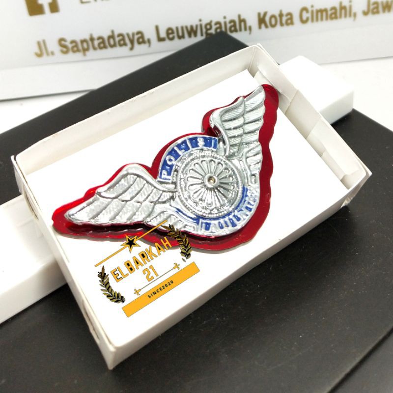 PIN POLRI / WING LANTAS AKRILIK PREMIUM / ATRIBUT POLRI